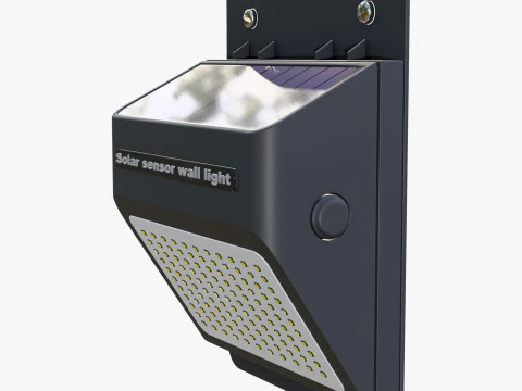 Solar Sensor Wall LED Light M1 3D Model