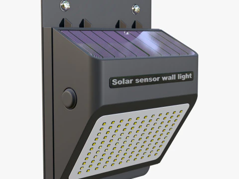 Solar Sensor Wall LED Light M1 3D Model