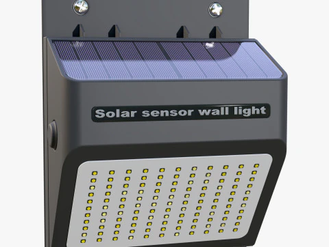 Solar Sensor Wall LED Light M1 3D Model