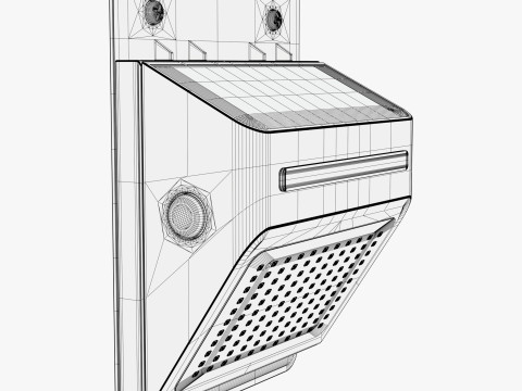 Solar Sensor Wall LED Light M1 3D Модель
