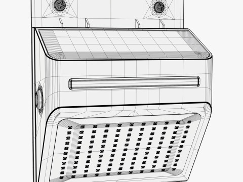 Solar Sensor Wall LED Light M1 3D Модель