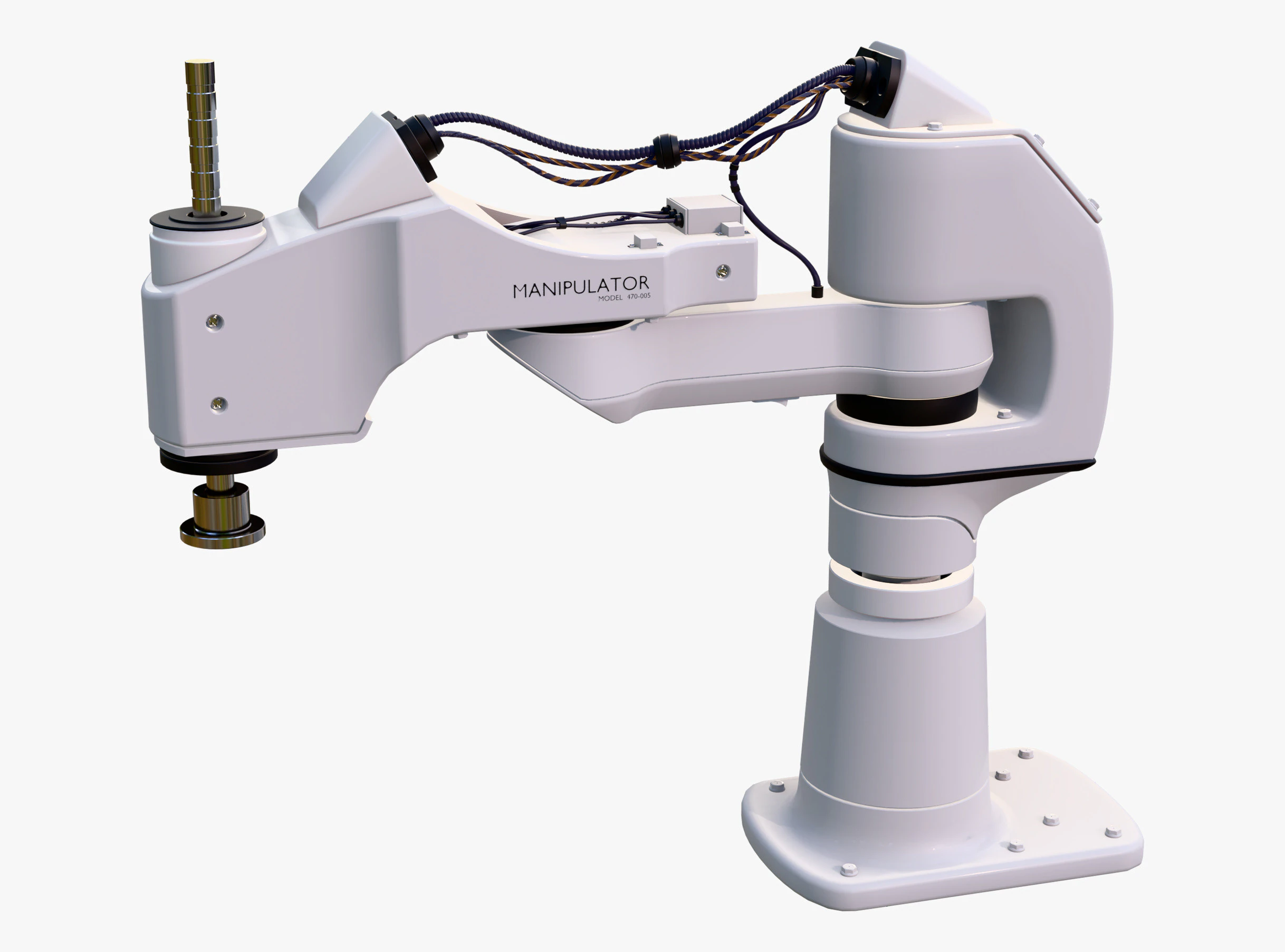 Industrial Robot Arm Manipulator M1 3D Model .c4d .max .obj .3ds .fbx .stl .blend 