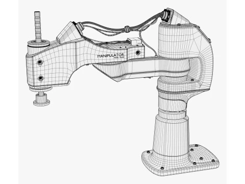 Industrial Robot Arm Manipulator M1 3D Model