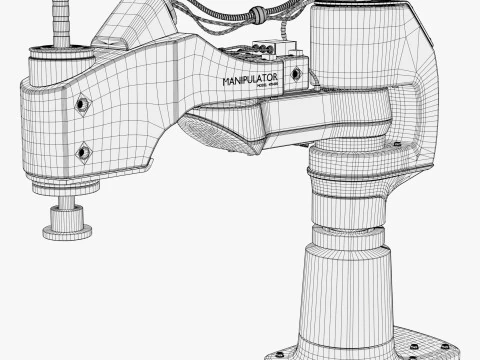 Industrial Robot Arm Manipulator M1 3D Model