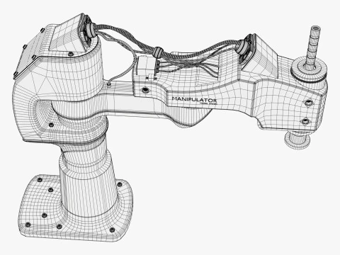 Industrial Robot Arm Manipulator M1 3D Model