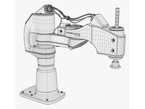 Industrial Robot Arm Manipulator M1 3D Model