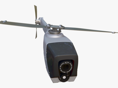 RC Helicopter Recon Drone M1 Modelo 3D