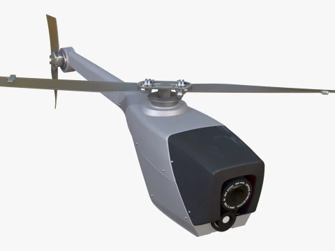 RC Helicopter Recon Drone M1 3D Model