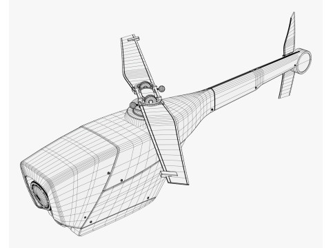 RC Helicopter Recon Drone M1 Modelo 3D