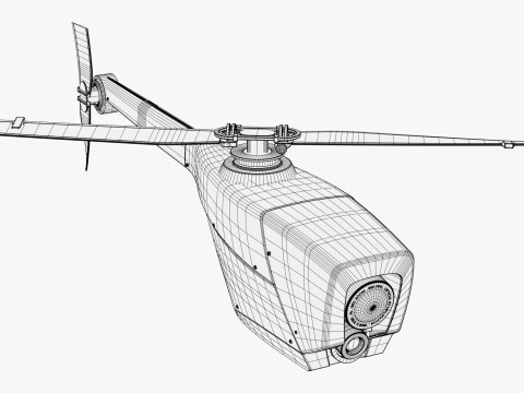 RC Helicopter Recon Drone M1 Modelo 3D