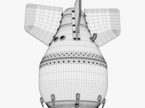 Air Dropped Bomb M1 Modello 3D