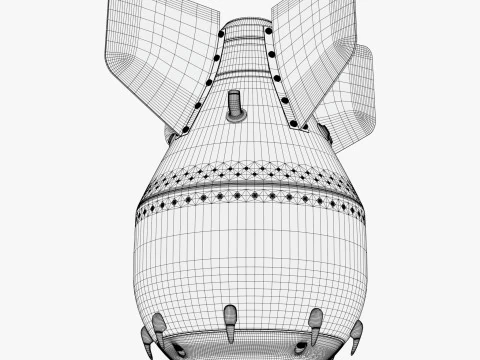 Air Dropped Bomb M1 3D Model