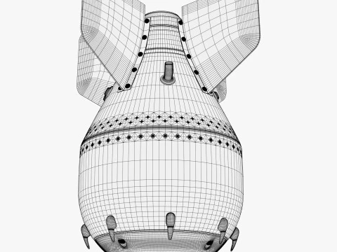 Air Dropped Bomb M1 3D Model