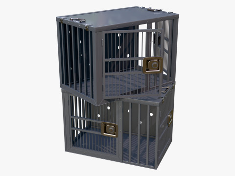 Metal Cage Box M1 Modèle 3D