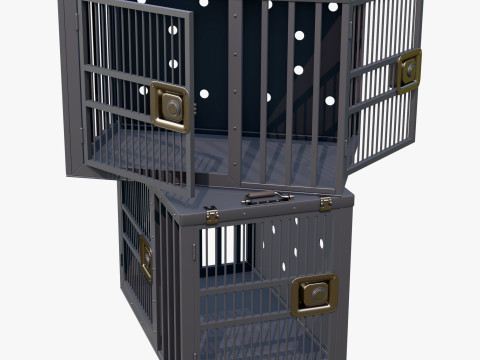 Metal Cage Box M1 3D Model