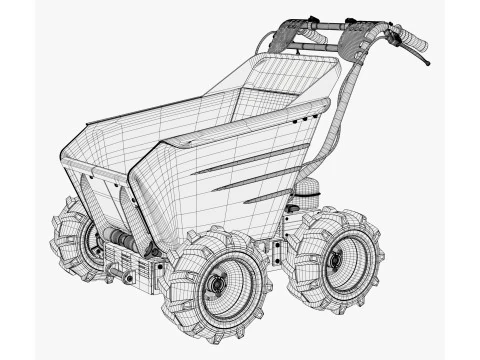 Motorized Mini Dumper M1 3D Model