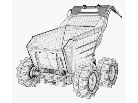 Motorized Mini Dumper M1 3D Model