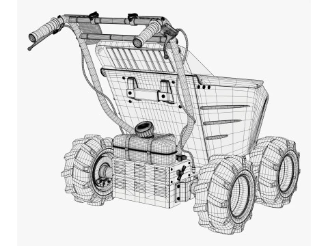 Motorized Mini Dumper M1 3D Model