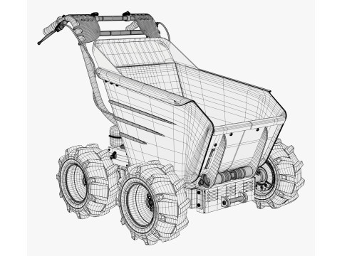 Motorized Mini Dumper M1 Model 3D