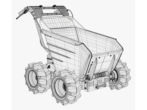 Motorized Mini Dumper M1 3D Model