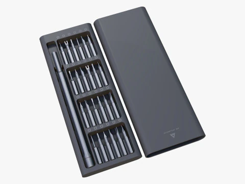 Set Mata Obeng Presisi M1 Model 3D