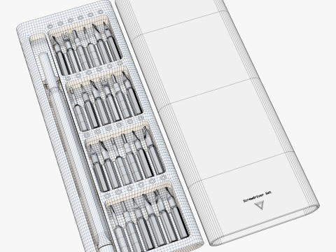 Screwdriver Precision Bit Set M1 Modèle 3D