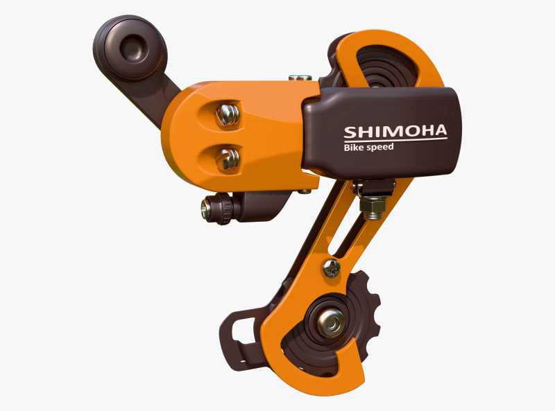 Bicycle Derailleur Speed Changer M1 3Dモデル .c4d .max .obj .3ds .fbx .stl .blend 