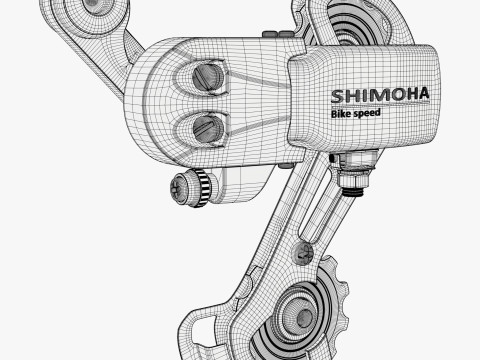 Bicycle Derailleur Speed Changer M1 3Dモデル