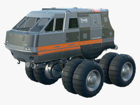 Véhicule d'exploration de science-fiction M1 Modèle 3D