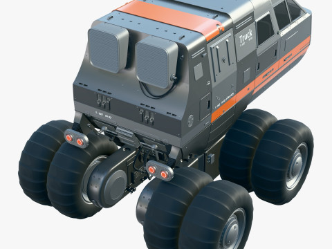 Bilim Kurgu Keşif Aracı M1 3D Model