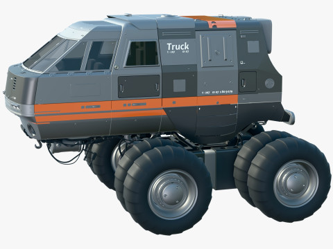 Bilim Kurgu Keşif Aracı M1 3D Model