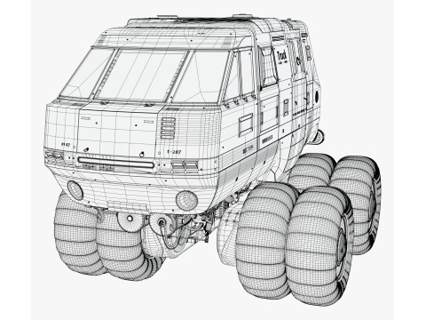 Bilim Kurgu Keşif Aracı M1 3D Model