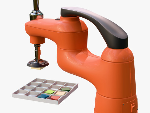 SCARA Robot with Vacuum Gripper M1 3D Model