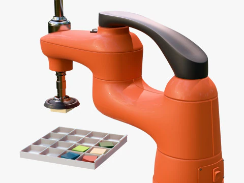 SCARA Robot with Vacuum Gripper M1 3D Model