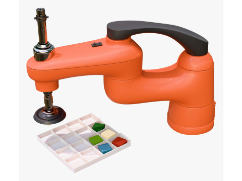 SCARA Robot with Vacuum Gripper M1 3D Model