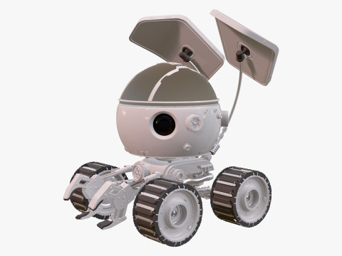 Sci-Fi sferische verkenningsrover M1 3D Model