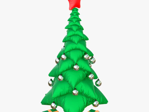 Albero dei cuscini di Natale con regali M1 Modello 3D