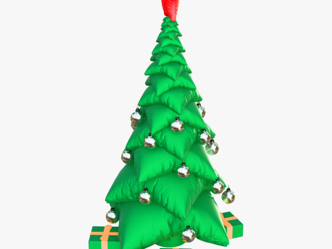 Pohon Bantal Natal dengan Hadiah M1 Model 3D