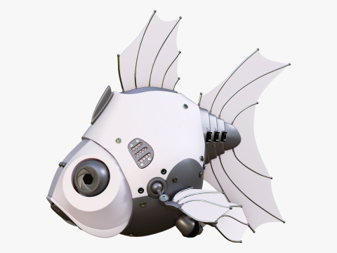 SciFi Bionic Fish Drone M1 3D Modell