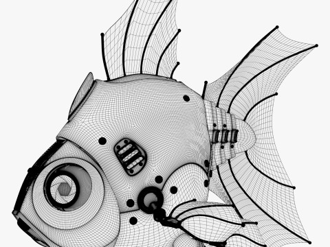 Drone Ikan Bionik SciFi M1 Model 3D