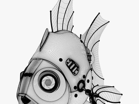 Drone Ikan Bionik SciFi M1 Model 3D