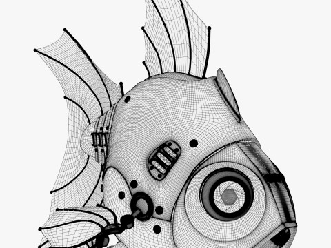 Drone Ikan Bionik SciFi M1 Model 3D