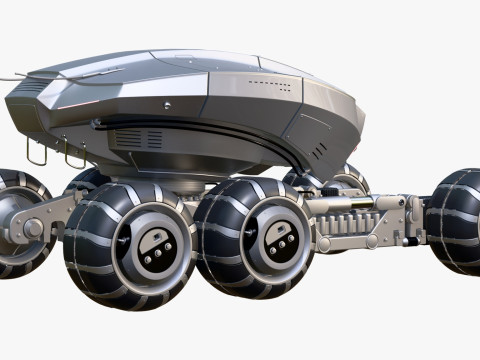 Vehículo de exploración de ciencia ficción M1 Modelo 3D