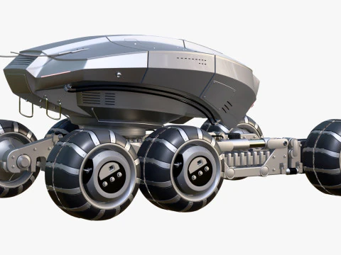 SciFi Exploration Rover Vehicle M1 3D Model