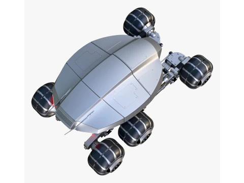 SciFi Exploration Rover Vehicle M1 3D Model