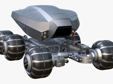 SciFi Exploration Rover Vehicle M1 3D Model