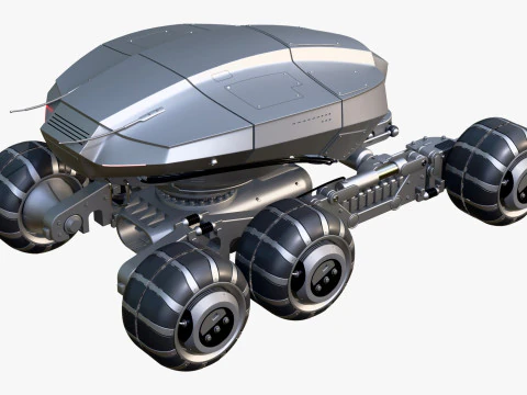 SciFi Exploration Rover Vehicle M1 3D Model