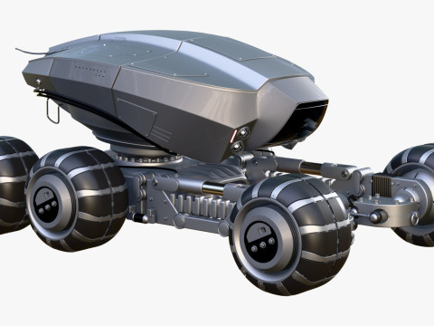 Vehículo de exploración de ciencia ficción M1 Modelo 3D