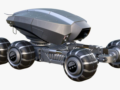 SciFi Exploration Rover Vehicle M1 3D Model