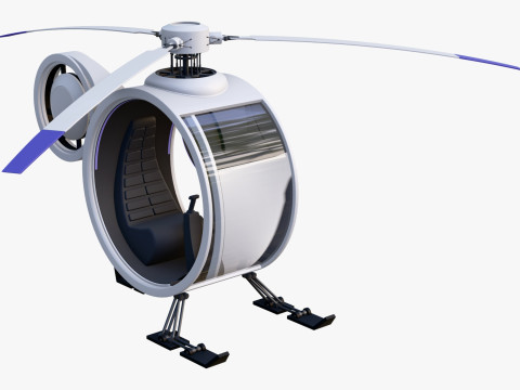 Persoonlijke eenzitshelikopter M1 3D Model